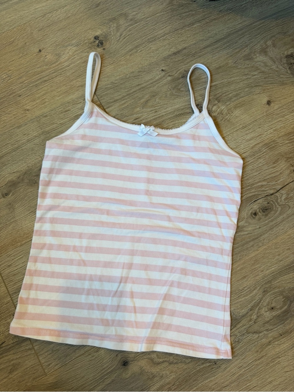 Frankie’s Bikinis x VS PINK striped tank top (s)